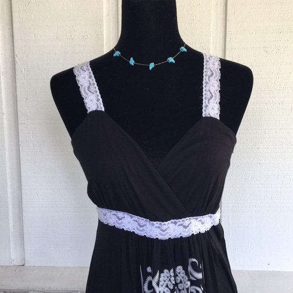 Black & white Plus size Maxi dress - Picture 4 of 8